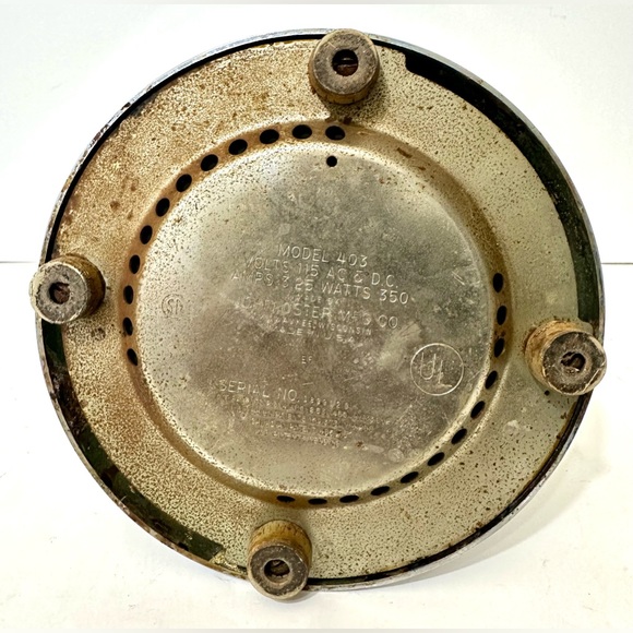 Vintage 1950's Oster Osterizer Model 403 Beehive Chrome 4 Cup 2 Speed Blender - Picture 9 of 12